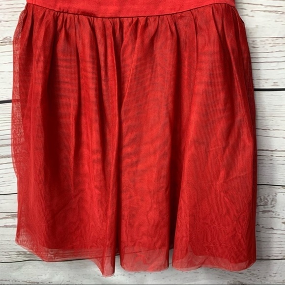 NWT Cat & Jack Flutter Sleeve Satin Tulle Dress - Picture 5 of 7